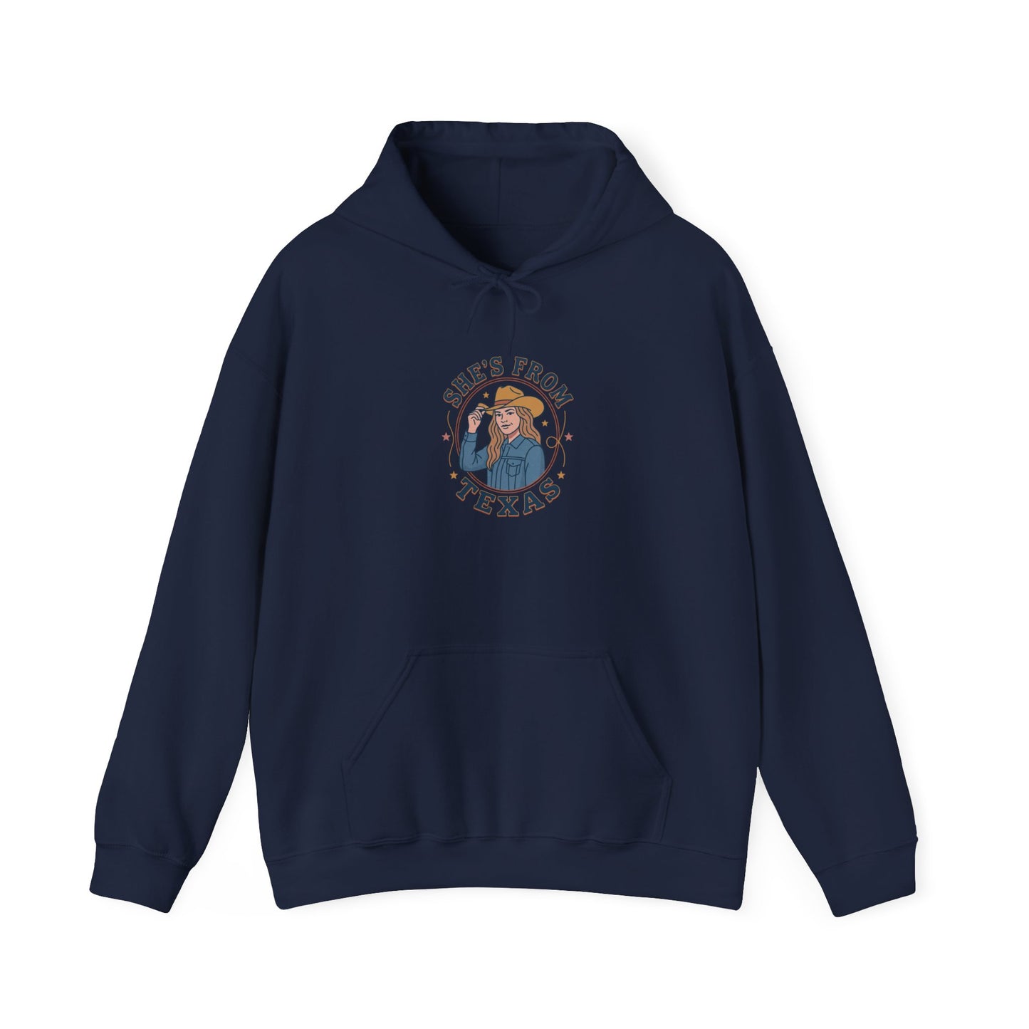 She’s From Texas Hoodie | Lone Star, Southern Cowgirl Pride