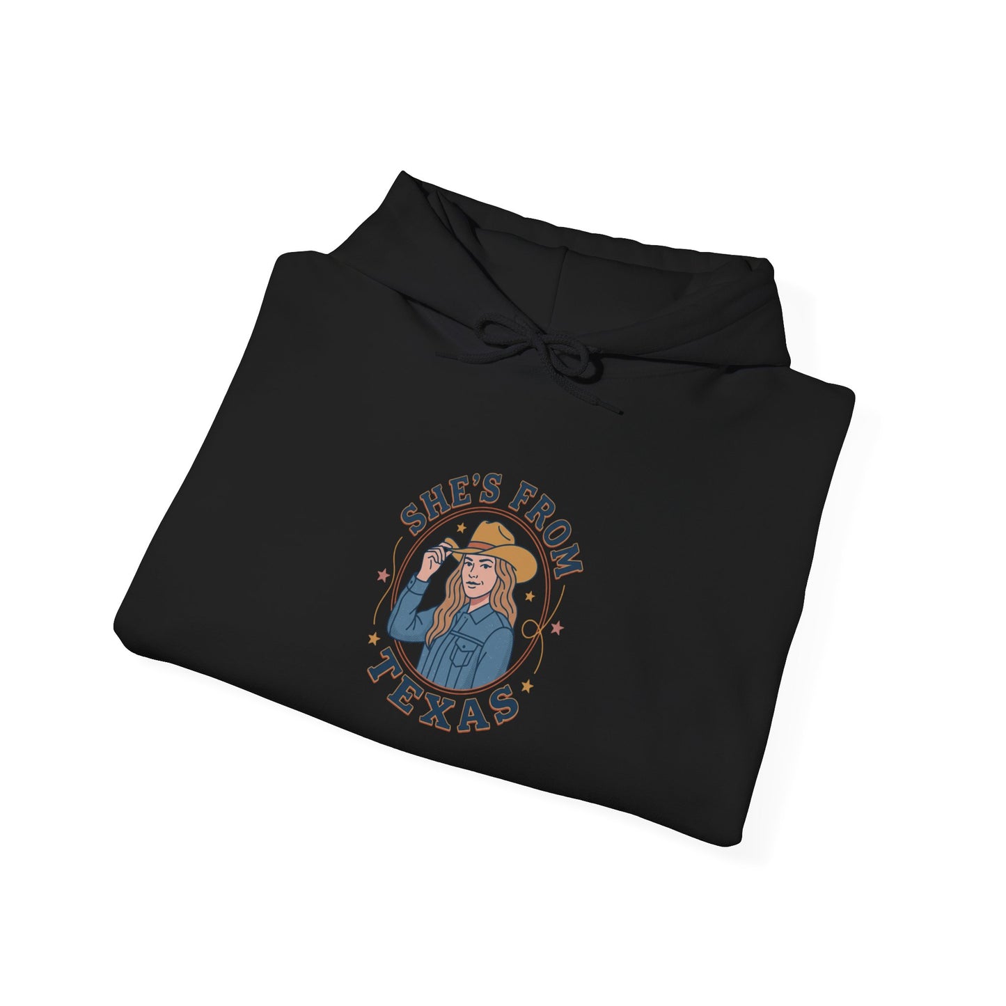 She’s From Texas Hoodie | Lone Star, Southern Cowgirl Pride