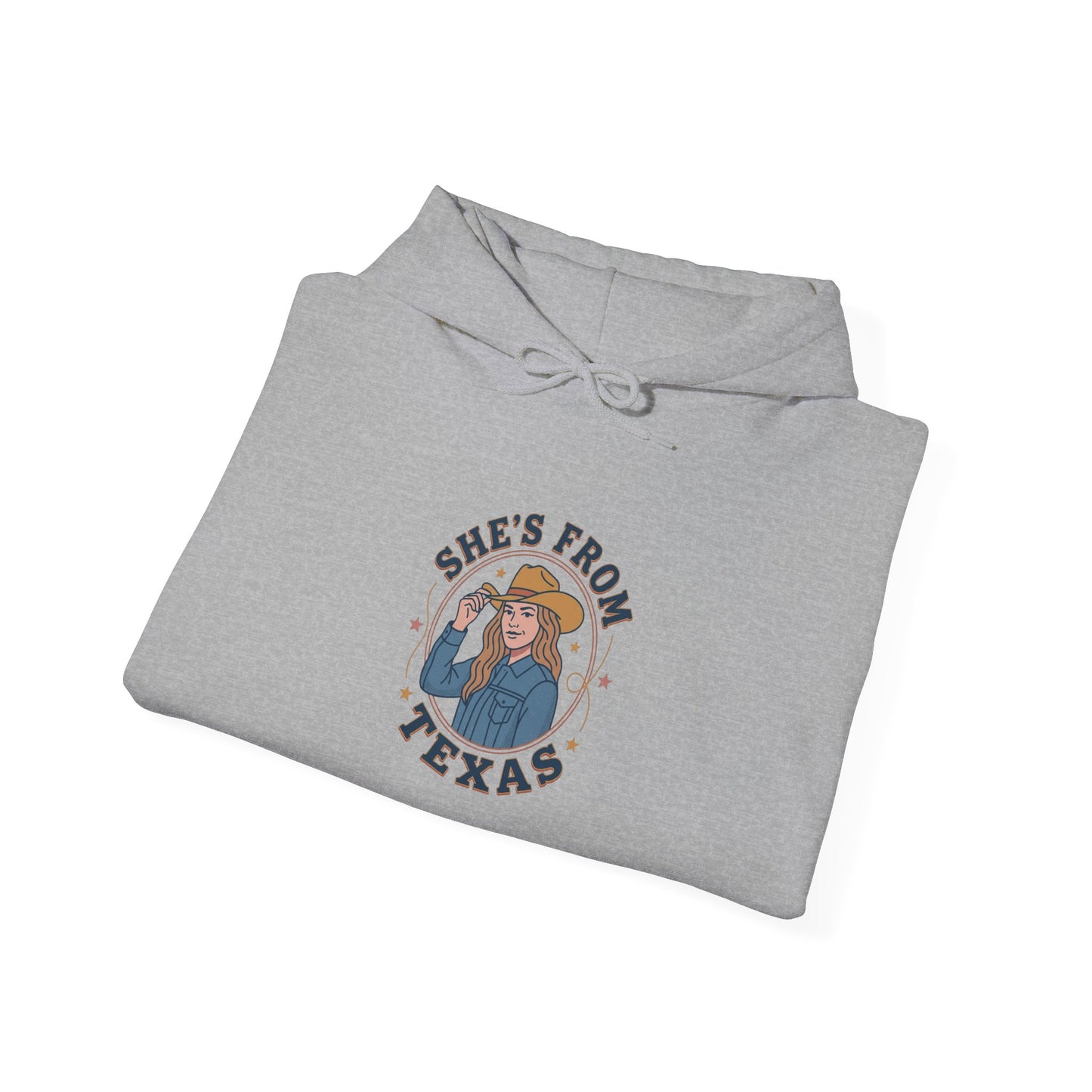 She’s From Texas Hoodie | Lone Star, Southern Cowgirl Pride