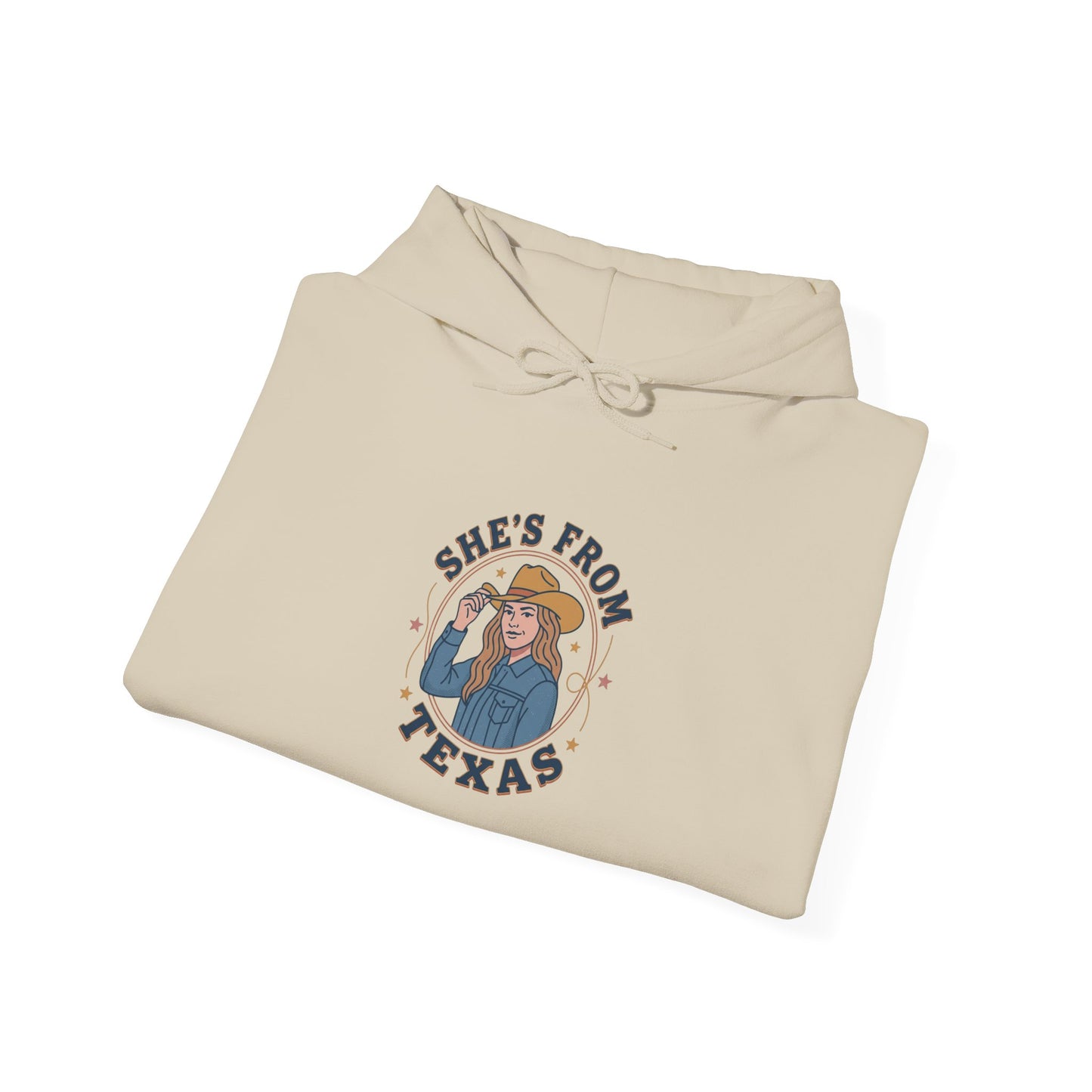She’s From Texas Hoodie | Lone Star, Southern Cowgirl Pride