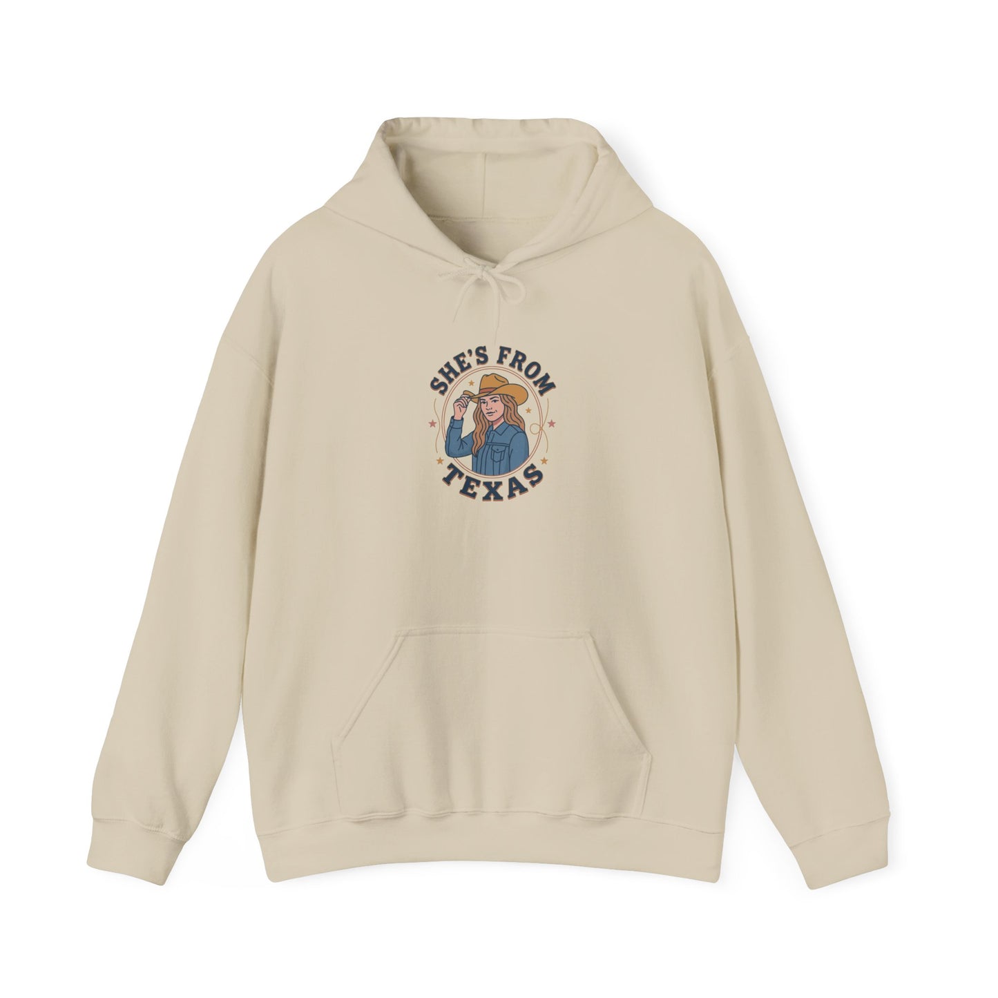 She’s From Texas Hoodie | Lone Star, Southern Cowgirl Pride