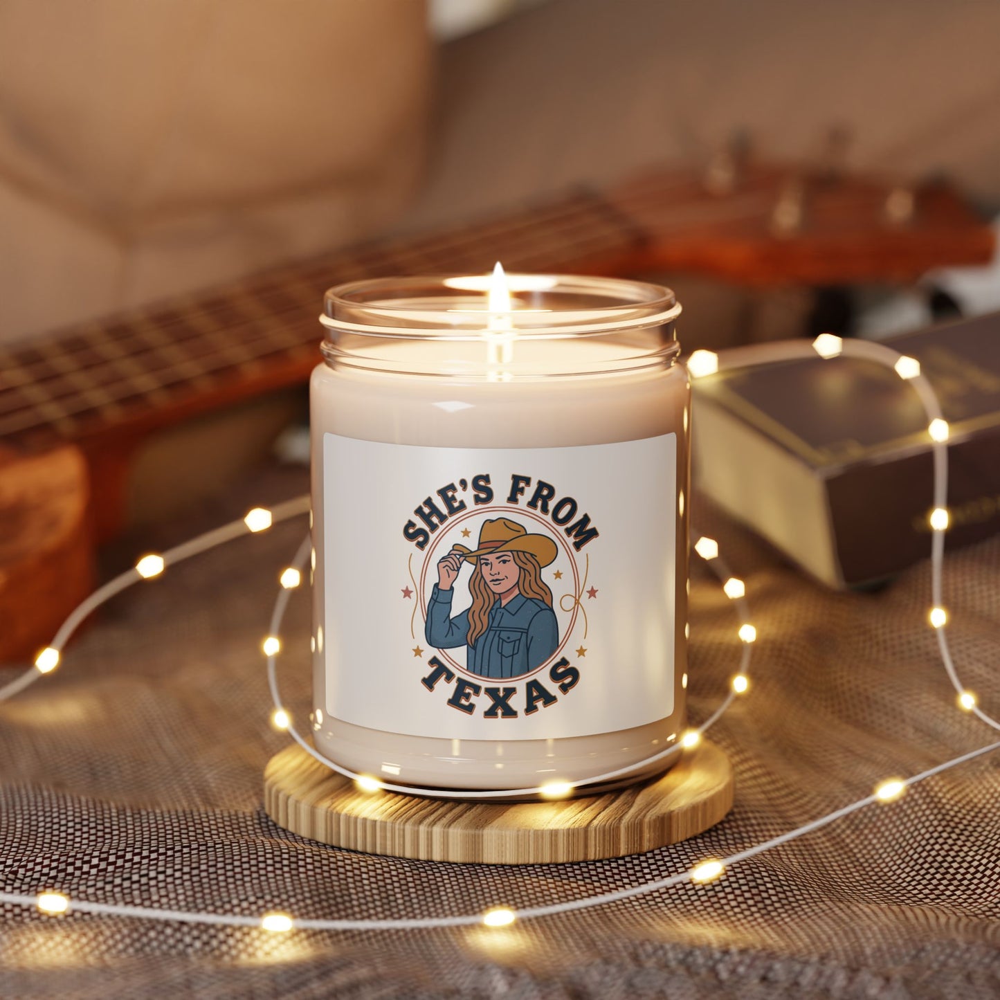 She’s From Texas Candle | Lone Star Cowgirl Soy Candle, Southern Pride