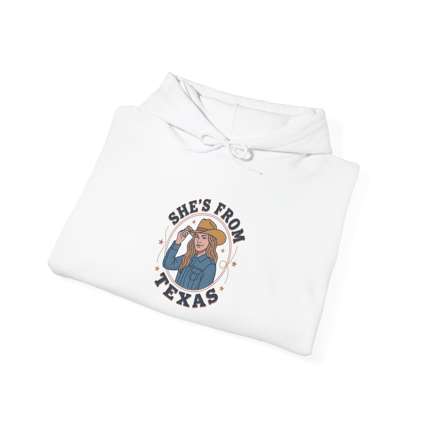 She’s From Texas Hoodie | Lone Star, Southern Cowgirl Pride