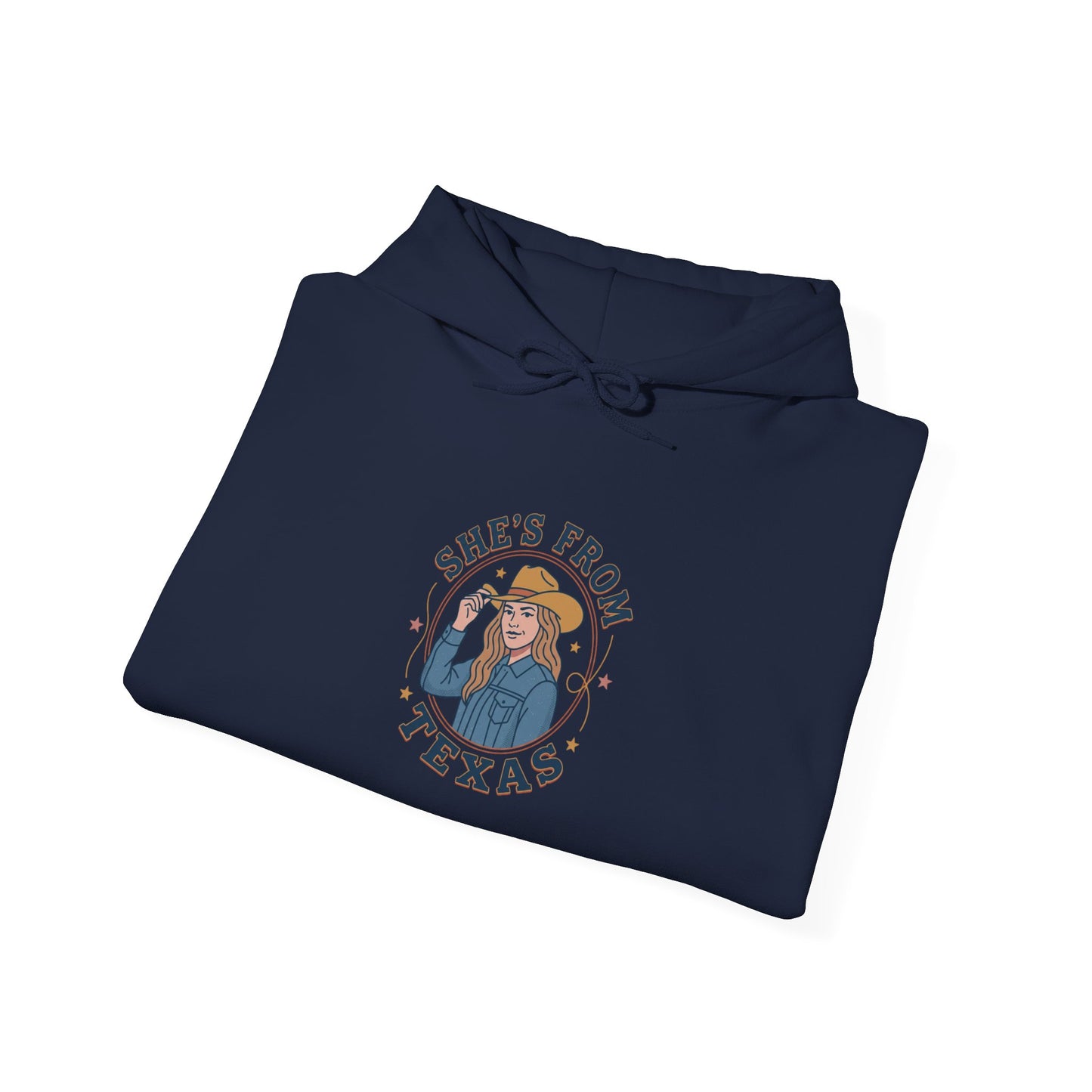She’s From Texas Hoodie | Lone Star, Southern Cowgirl Pride