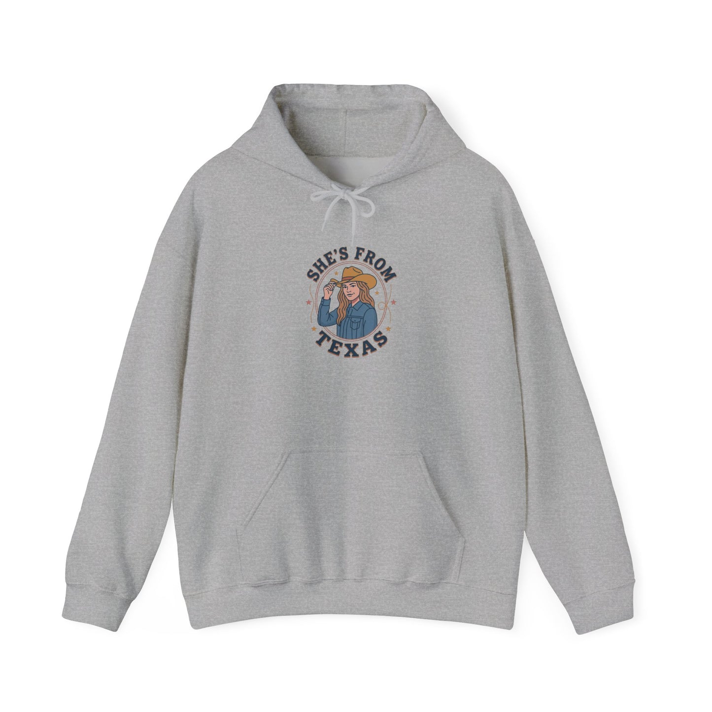 She’s From Texas Hoodie | Lone Star, Southern Cowgirl Pride