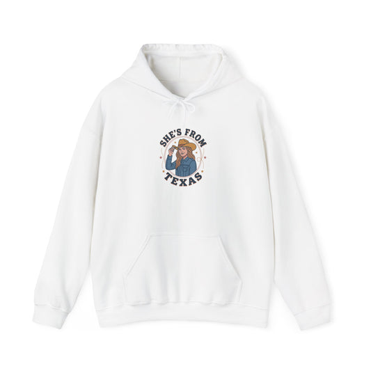 She’s From Texas Hoodie | Lone Star, Southern Cowgirl Pride